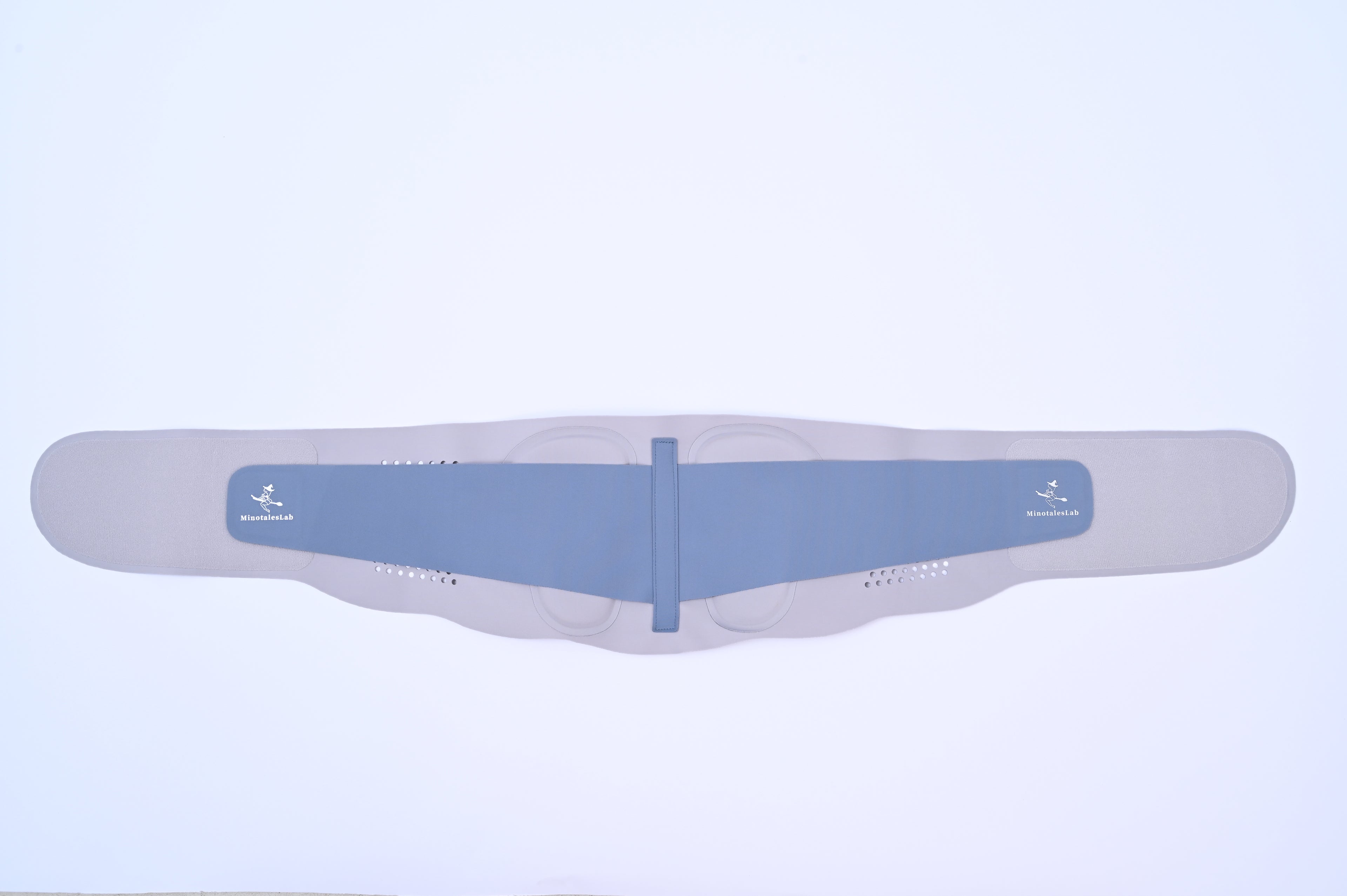 Waist trimmer exercise belts grey and blue